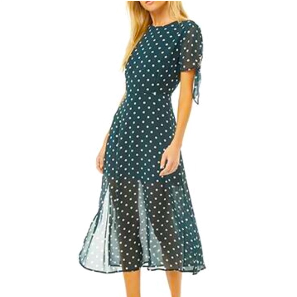 Polka Dot Midi Dress